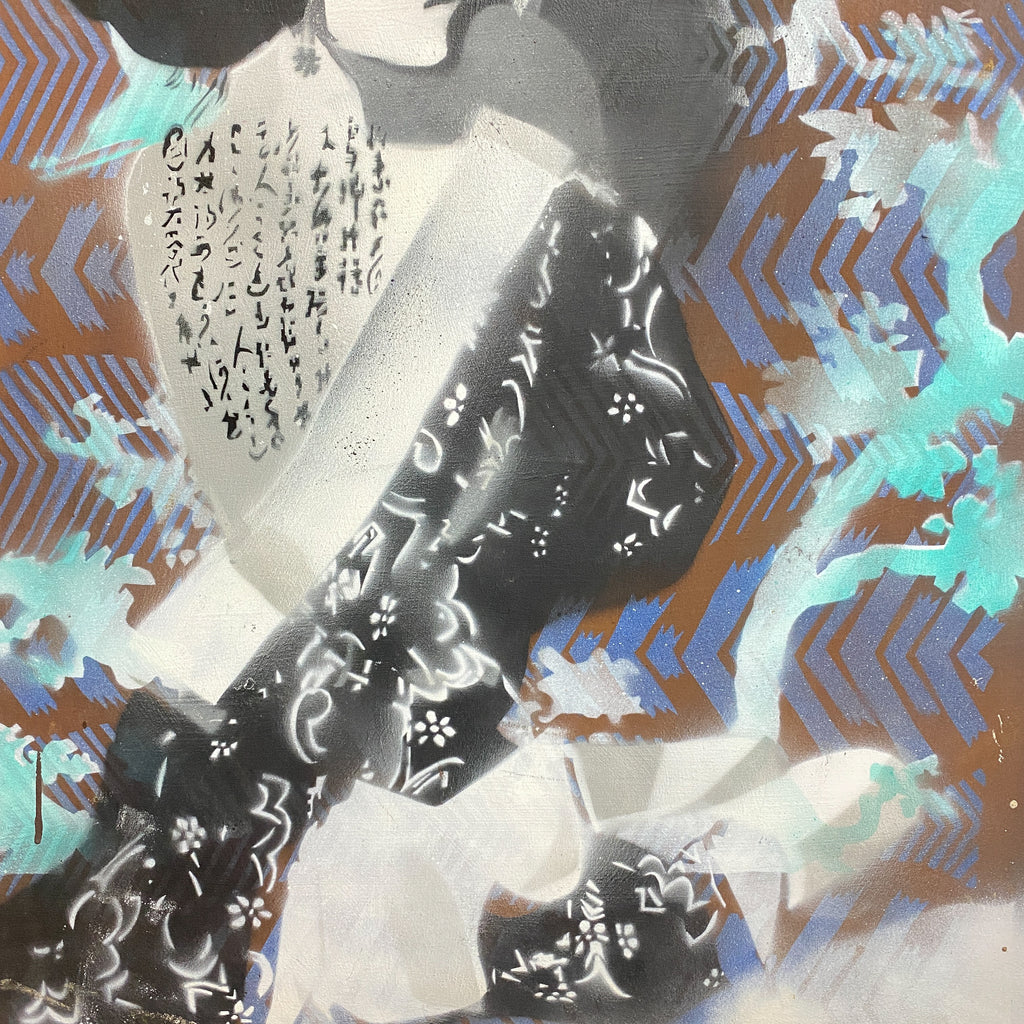 'Dancing Girl' Mixed Media Art