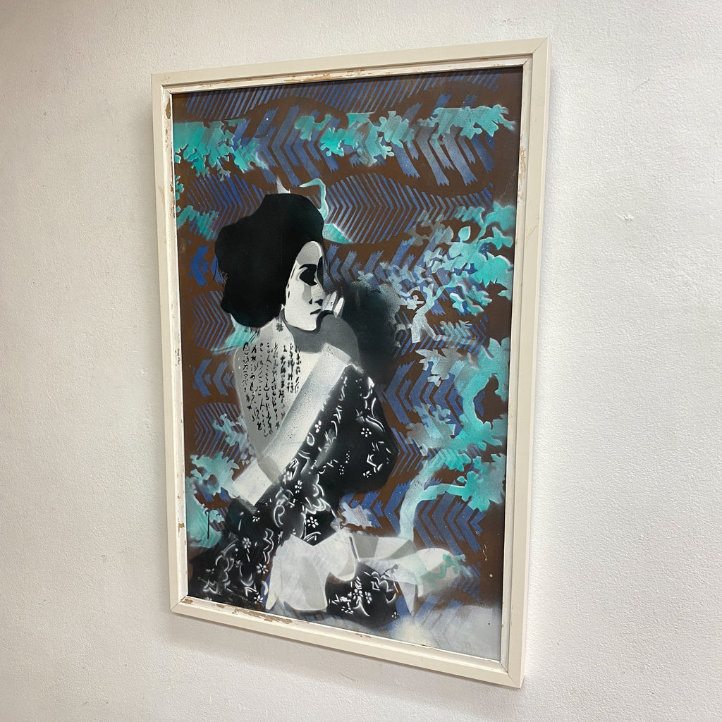 'Dancing Girl' Mixed Media Art