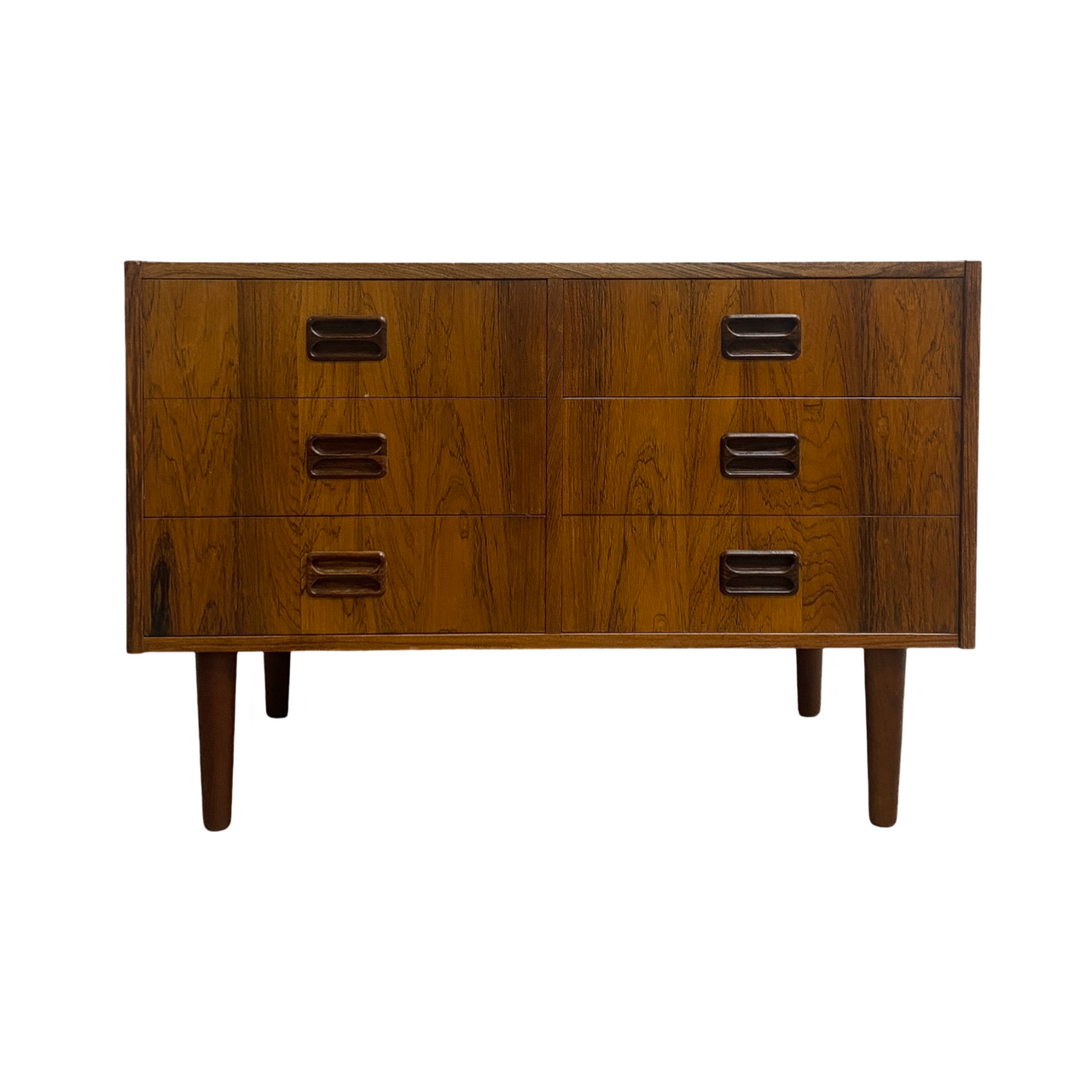 Danish Compact Rosewood Chest Of Drawers