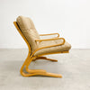 Mid Century Norwegian "Kengu" Leather And Bentwood Armchair