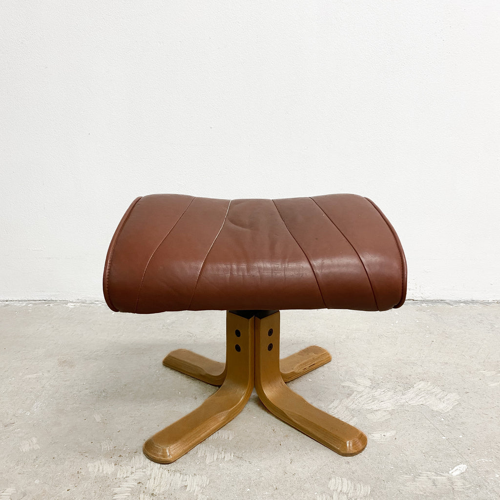 Danish Leather Footstool