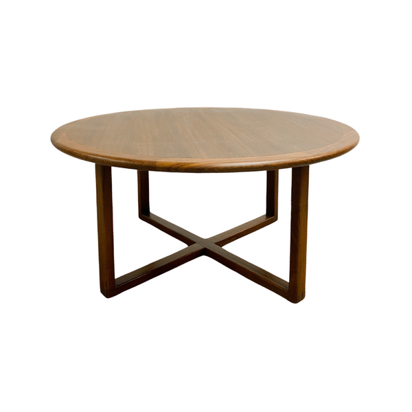 Restored Danish Mid Century Round Coffee Table