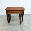 Danish Mid Century Teak Nest Of Side Tables