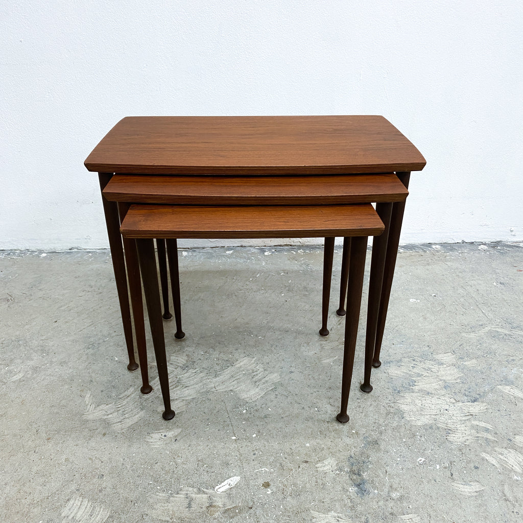 Danish Mid Century Teak Nest Of Side Tables