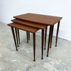 Danish Mid Century Teak Nest Of Side Tables