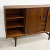 Danish Mid Century Teak Sideboard With Cocktail Cabinet