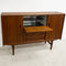 Danish Mid Century Teak Sideboard With Cocktail Cabinet