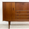 Danish Mid Century Teak Sideboard With Cocktail Cabinet