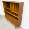 Danish Oak Bookcase On Cigar Legs