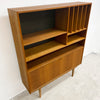 Danish Oak Bookcase On Cigar Legs