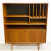 Danish Oak Bookcase On Cigar Legs