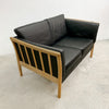 Danish Two Seater Leather Sofa