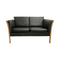 Danish Two Seater Leather Sofa