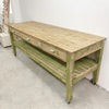 Rustic Baltic Pine 3 Drawer Kitchen Or Work Bench