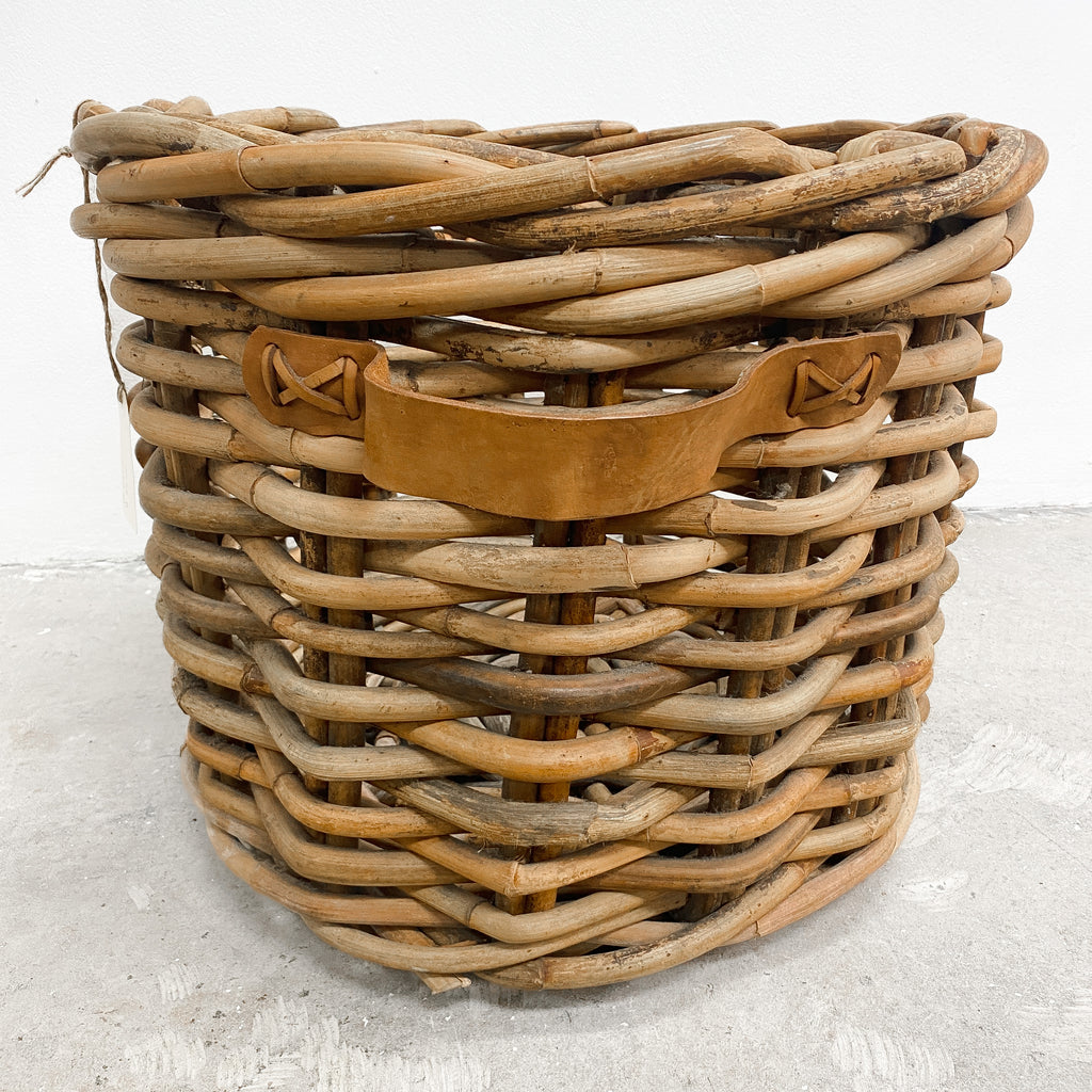 Oversized Vintage Wicker Basket