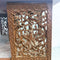 Early 20th Century Anglo Burmese Profusely Carved Teak Revolving Bookcase
