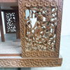 Early 20th Century Anglo Burmese Profusely Carved Teak Revolving Bookcase