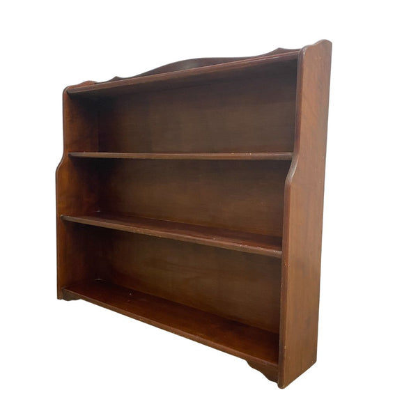 Early 20th Century Vintage Mahogany Waterfall Shelves