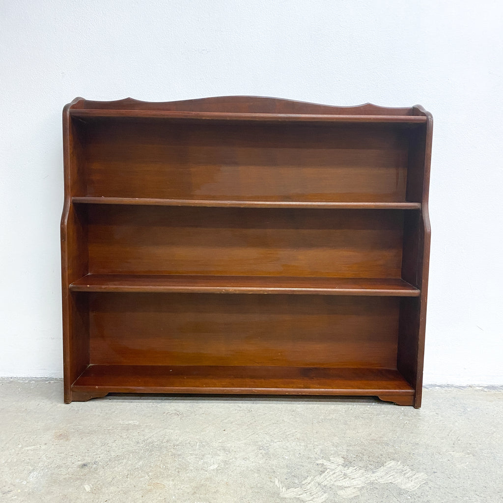 Early 20th Century Vintage Mahogany Waterfall Shelves