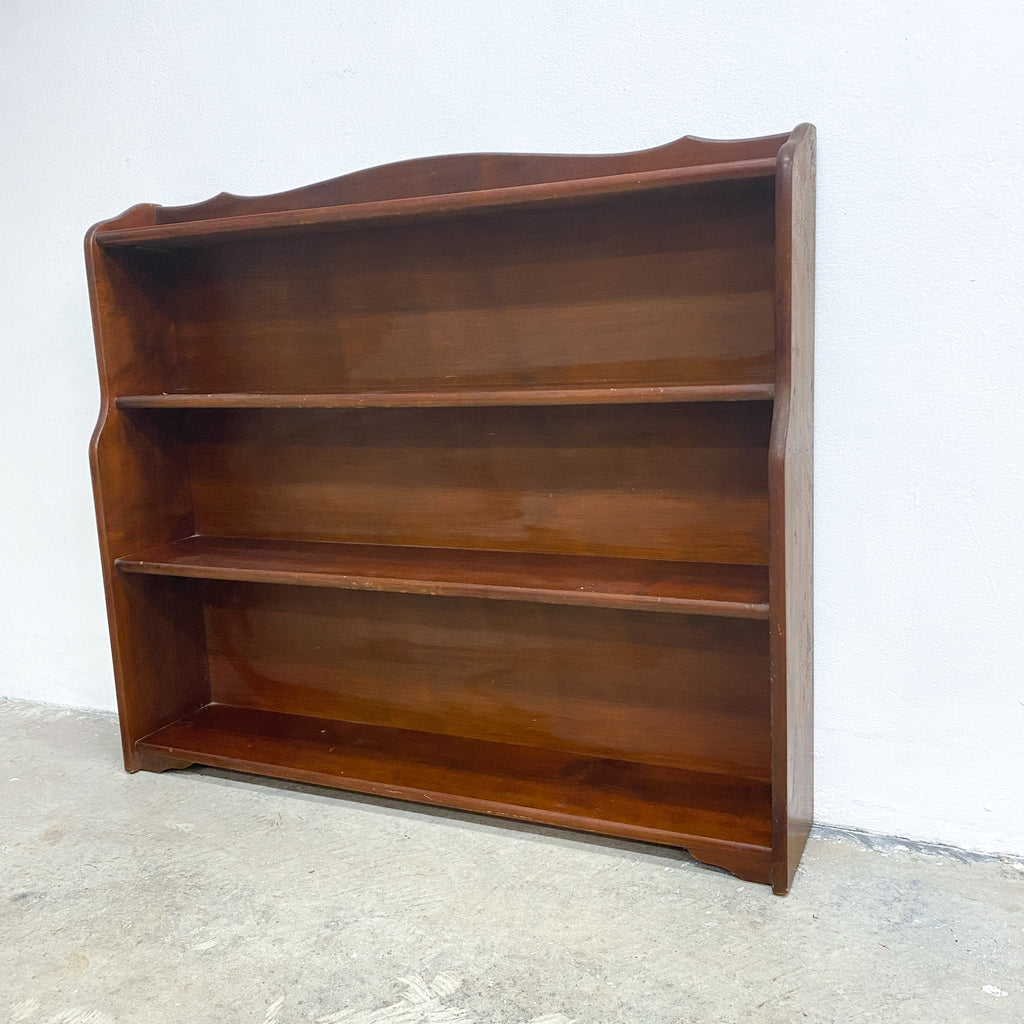 Early 20th Century Vintage Mahogany Waterfall Shelves