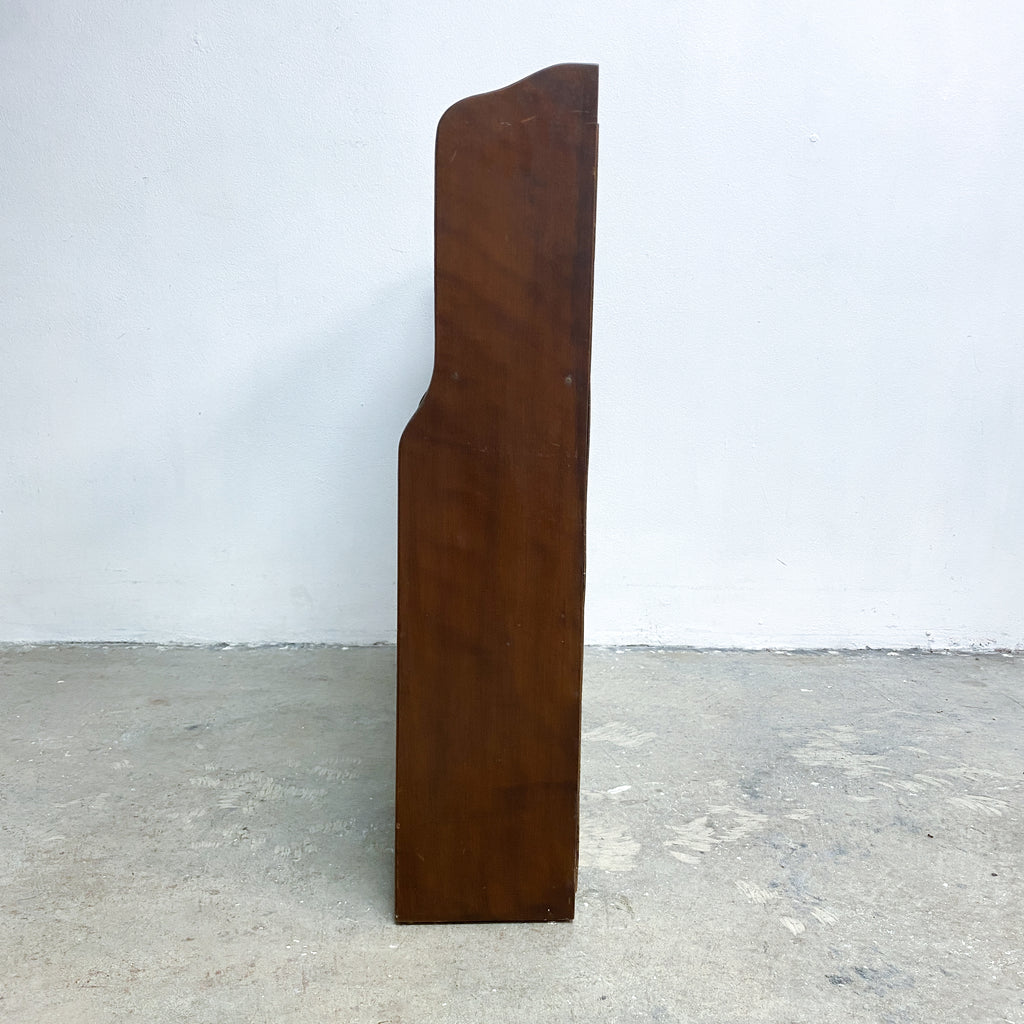 Early 20th Century Vintage Mahogany Waterfall Shelves