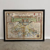 Early Engraved Printed And Hand Coloured Berkshire Described Map 17-18th Century