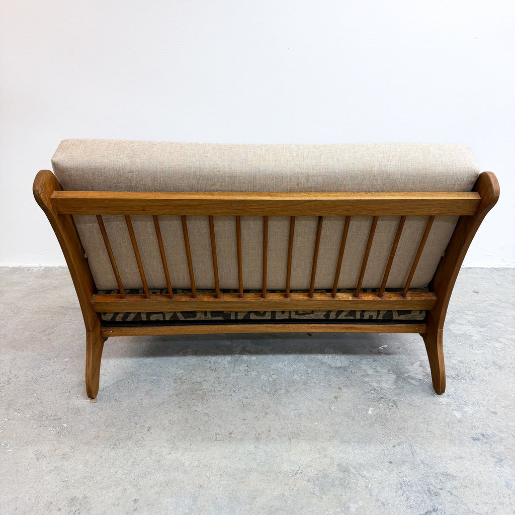 Early Mid Century Australian 2 Seater 'Flatpack' Couch - Newly Reupholstered