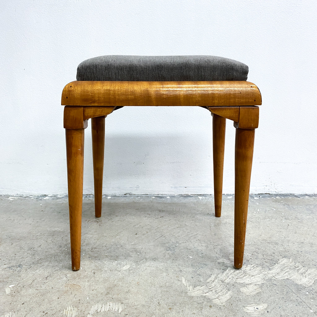 Early Mid Century Maple Stool Circa 1950s
