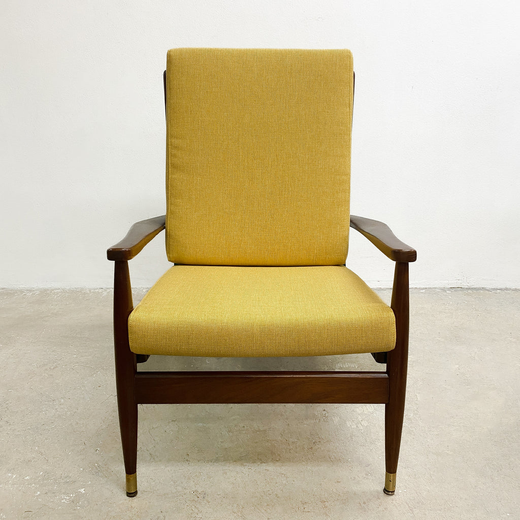 Early Mid Century Parker High Back Armchair