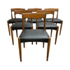 Set Of 6 TH Brown Mid Century 1960s Blackwood Dining Chairs