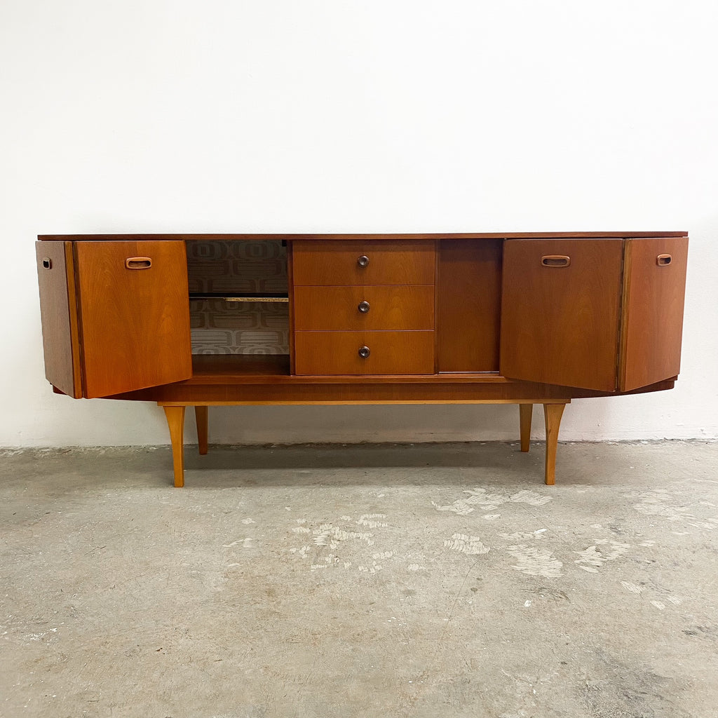 Restored Mid Century Modern Teak Sideboard by Stonehill– The