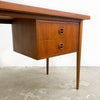 Mid Century Parker Nordic 2 Drawer Teak Desk