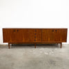 Mid Century Modern Parker Nordic Long 4 Door Teak Sideboard - Restored