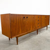 Mid Century Modern Parker Nordic Long 4 Door Teak Sideboard - Restored