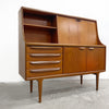 English Mid Century Raised Sideboard With Cocktail Cabinet