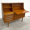 English Mid Century Raised Sideboard With Cocktail Cabinet