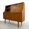 English Mid Century Raised Sideboard With Cocktail Cabinet