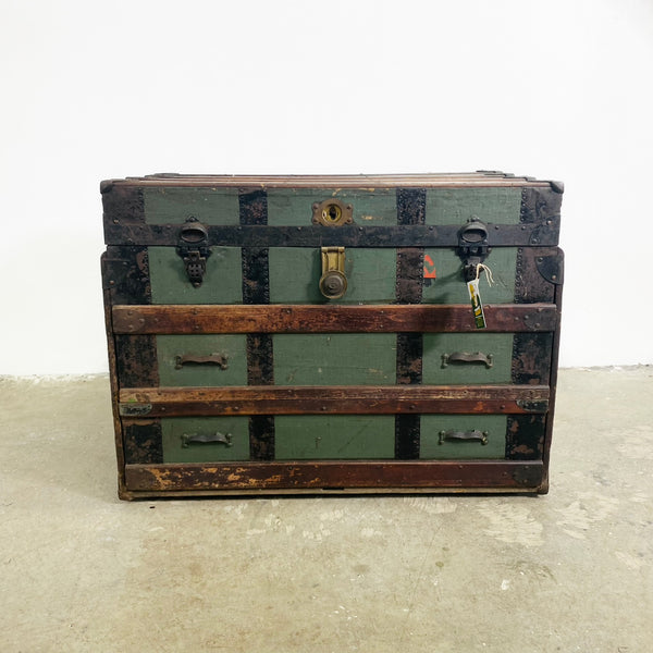 Vintage Ocean Liner Travel Luggage Trunk