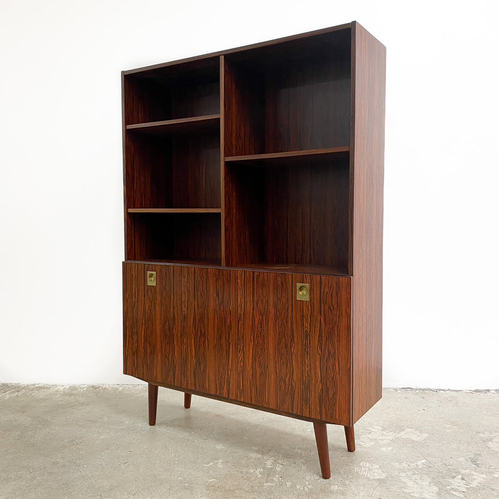 Mid Century Modern Danish Brazilian Rosewood Bookshelf