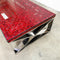 Striking Red Glass Tile Top Coffee Table