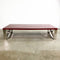 Striking Red Glass Tile Top Coffee Table