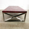 Striking Red Glass Tile Top Coffee Table