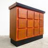 Fabulous Mid Century 1970s Orange And Teak Bar