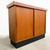 Fabulous Mid Century 1970s Orange And Teak Bar