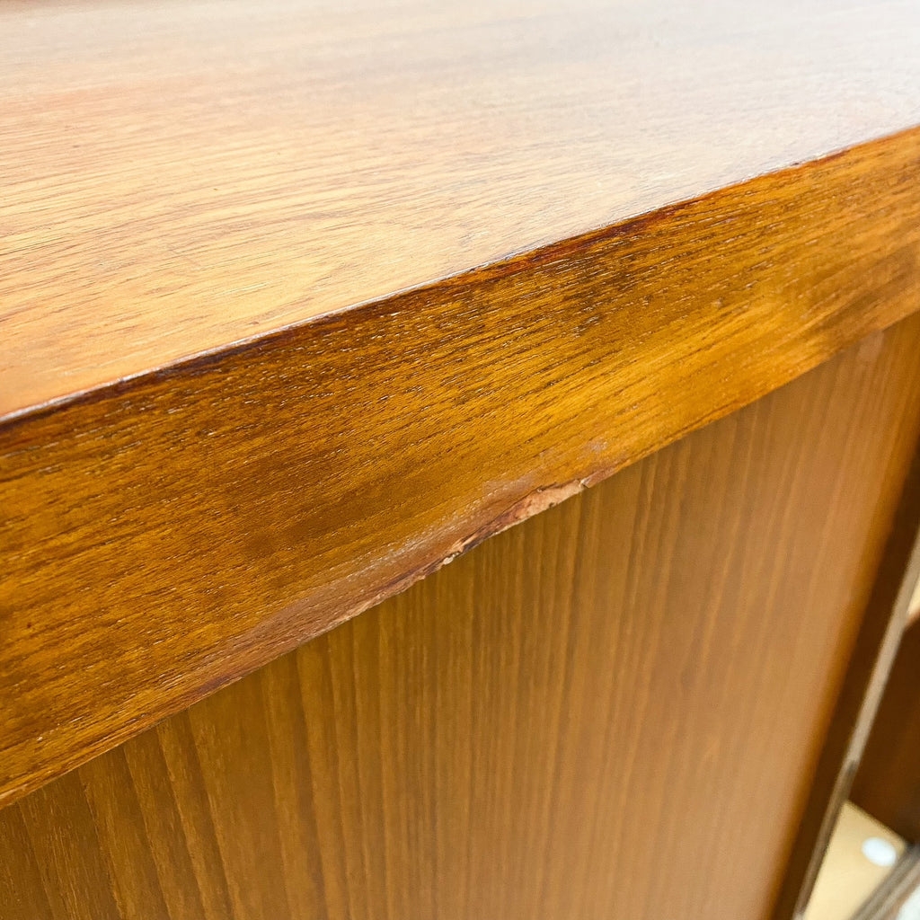 Fabulous Mid Century 1970s Orange And Teak Bar