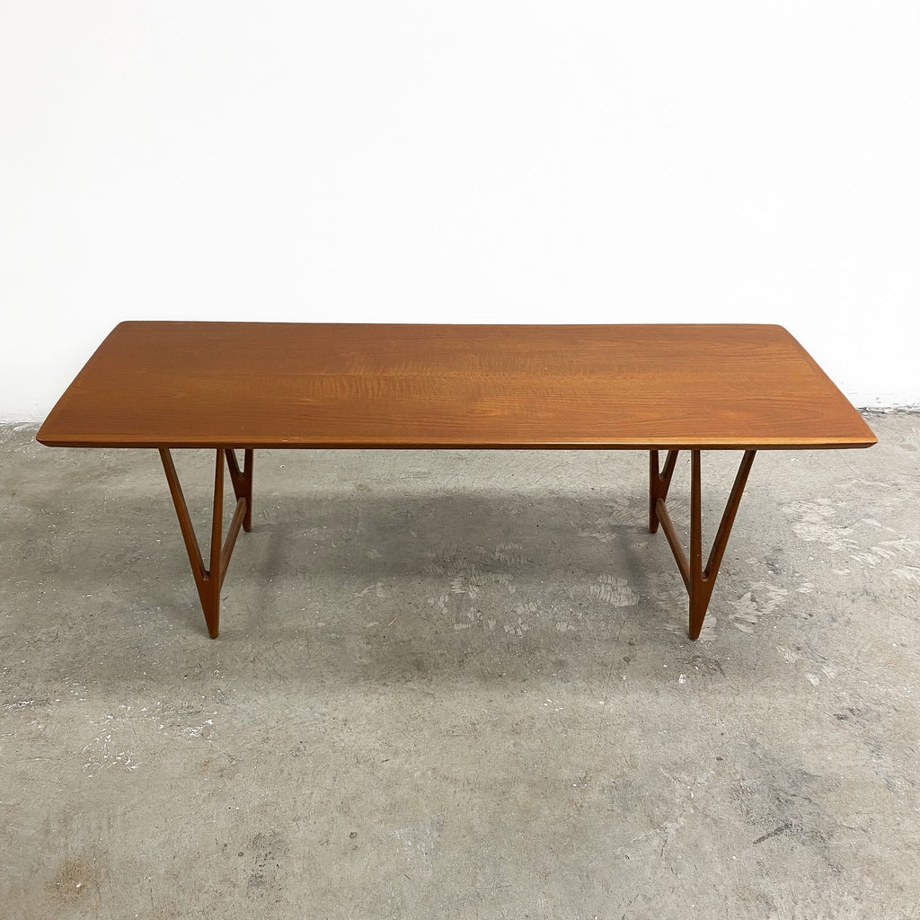 Danish Mid Century Teak Coffee Table By E W Bach 1960s