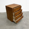 Mid Century Teak Parker Bedside Chest Of Drawers