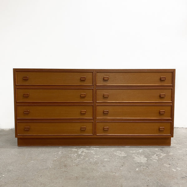 Mid Century Teak Parker Chest Of Drawers With 8 Drawers