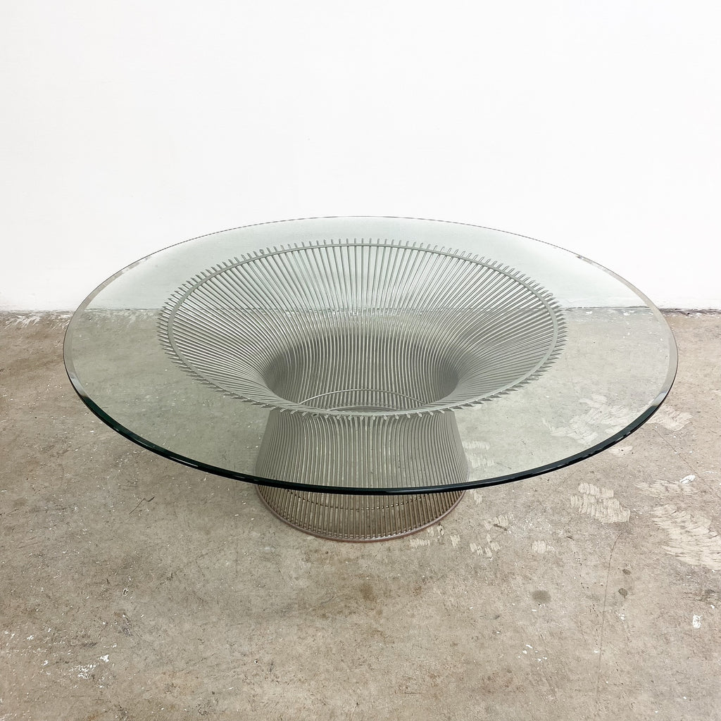 Warren Platner For Knoll Glass Top Coffee Table