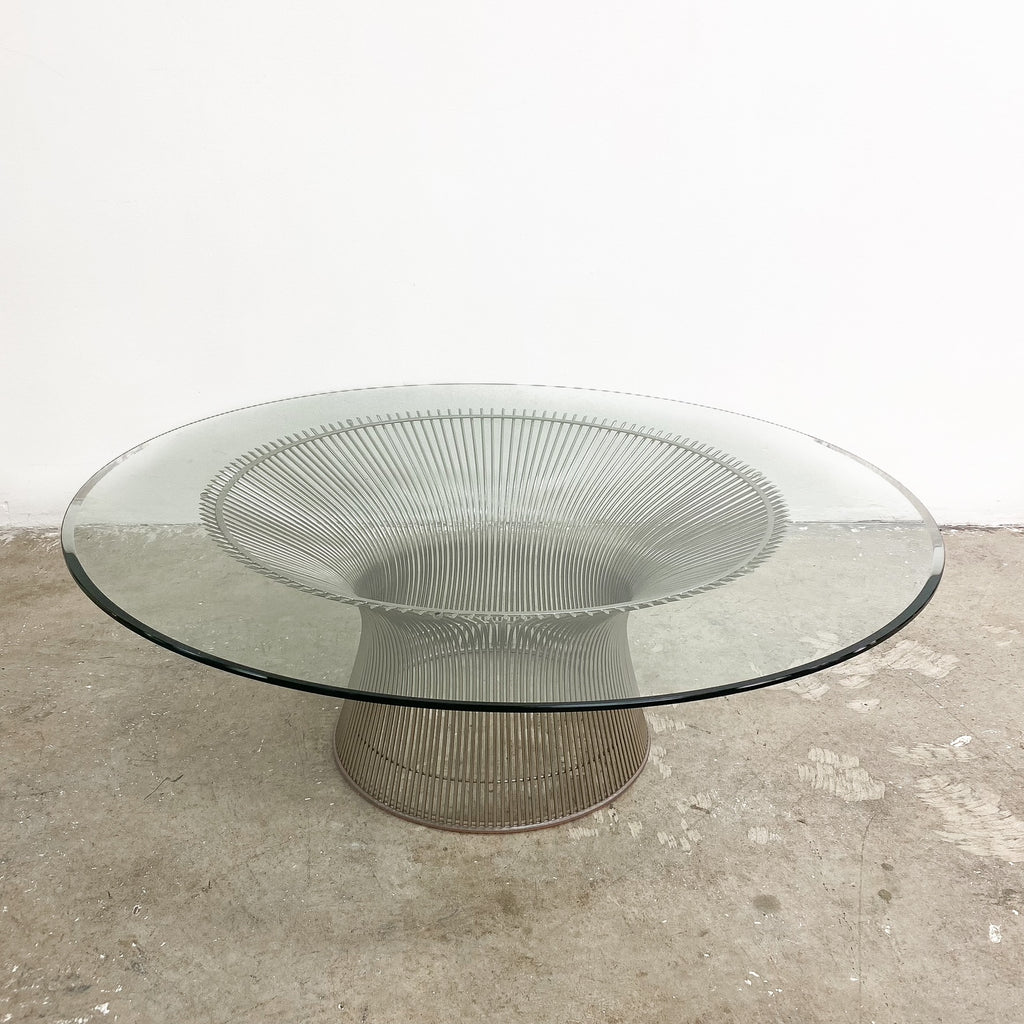 Warren Platner For Knoll Glass Top Coffee Table